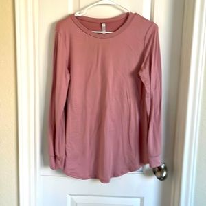 Pink long sleeved tee